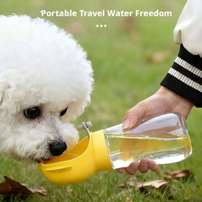 Portable Dog Water Bottle Leak-Proof Pet Drinking Bottle with Built-In Bowl Ideal for Walking 1005012273006624