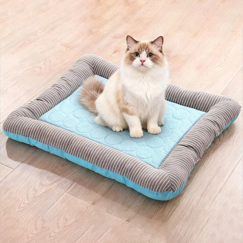Cooling Pet Bed for Dogs Cats Ice Silk Material Cool Mat Soft Pet Blanket for Summer Sleeping 1005012274067300
