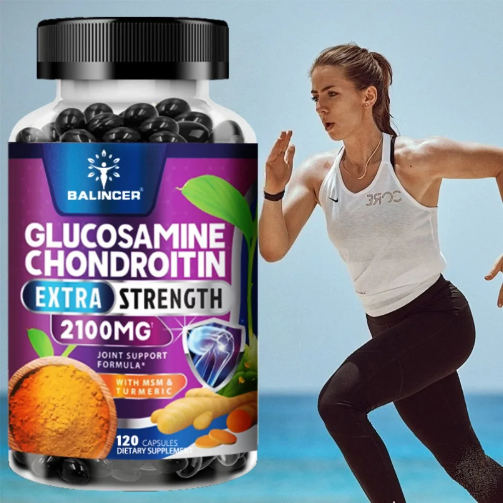 Glucosamine Chondroitin Turmeric & MSM, Joint Health Supplement, Antioxidant, Helps Relieve Back 1005012277338828