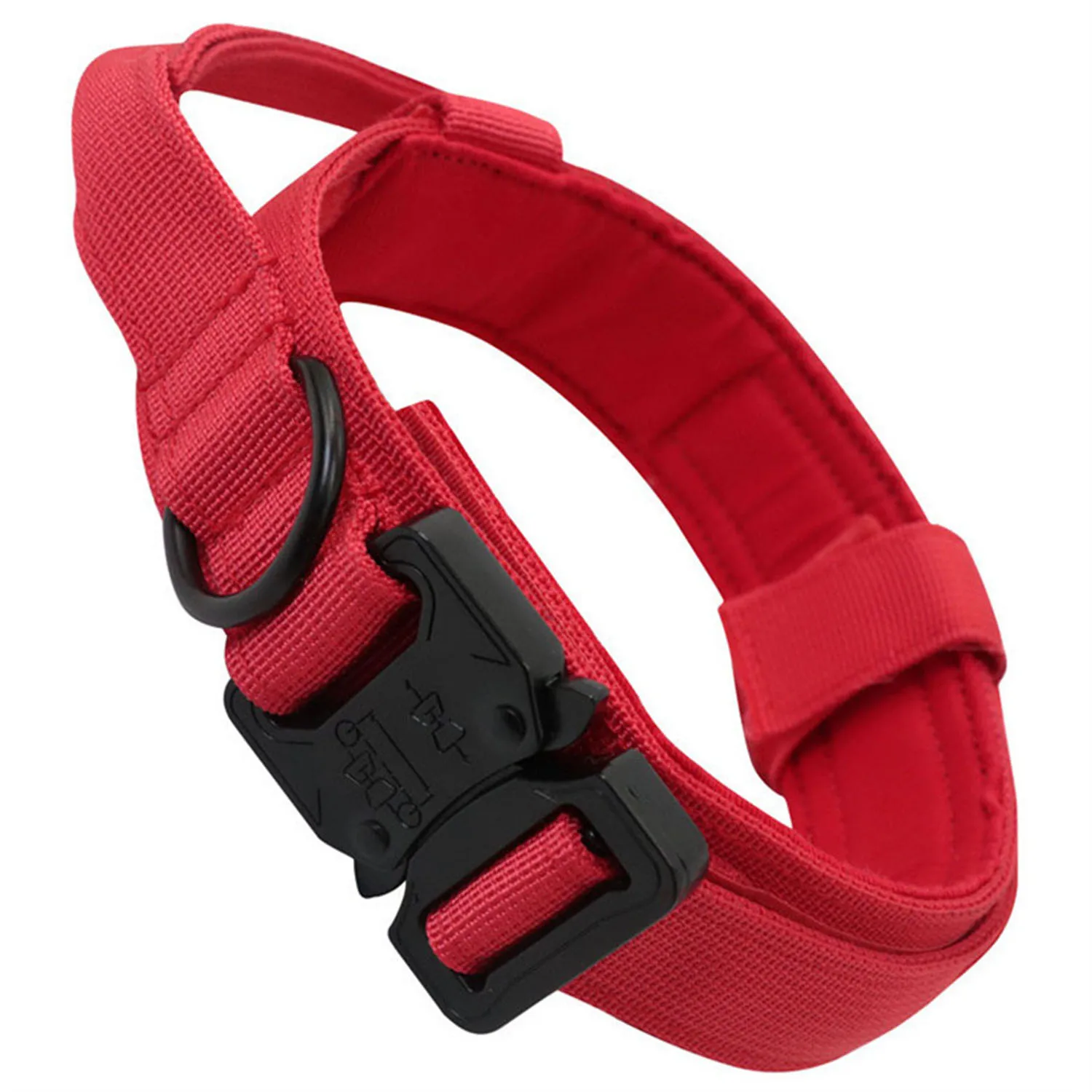 Reflective Tactical Collar Adjustable Military Training Nylon Dog Collar with Handle 1005012277993297
