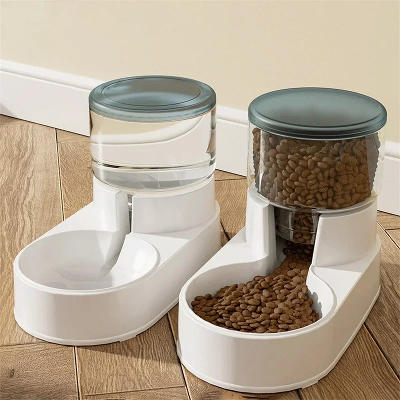 PP Material Pet Feeder Pet Water Fountain Drink Bowl Automatic Large Cat Dog Food 1005012286942679