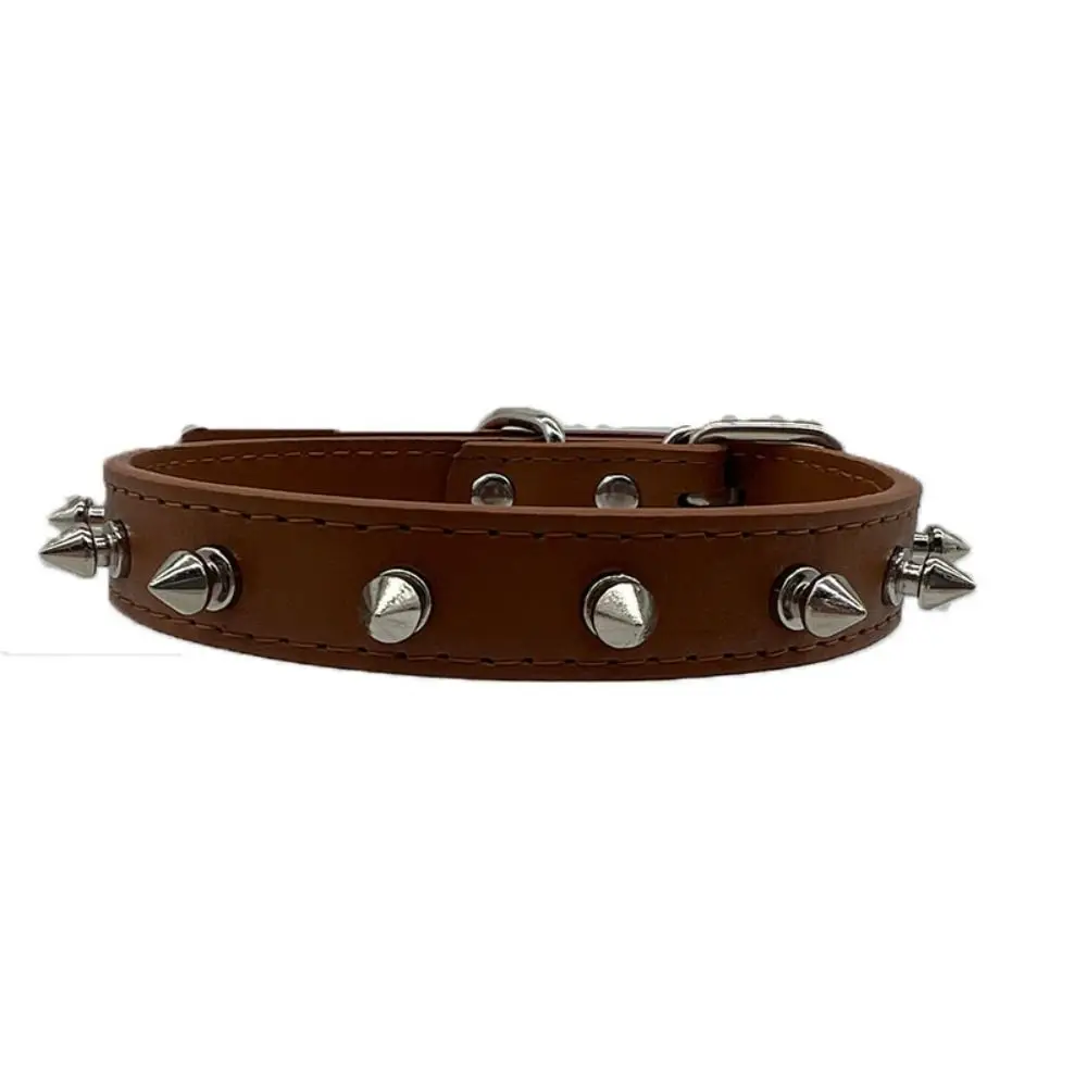 Pet Products Leather Cat Dog Collar Cool Adjustable Necklace Exquisite Colorful Spiked Studded 1005012287374193