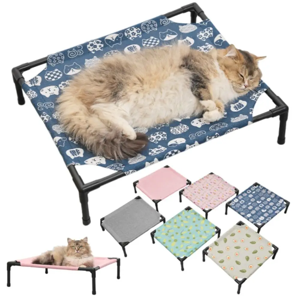 Detachable Cat Elevated Bed Breathable Mesh Sturdy Frame Pet Camping Bed Moisture-Proof Washable 1005012288188105