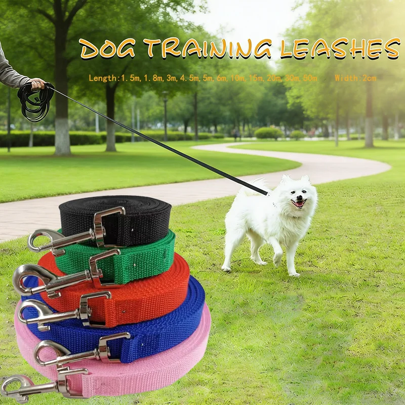 Nylon Extra Long Pet Leash Durable Dog Lead for Recall Training Extended Length Anti Tangle Heavy 1005012288896902