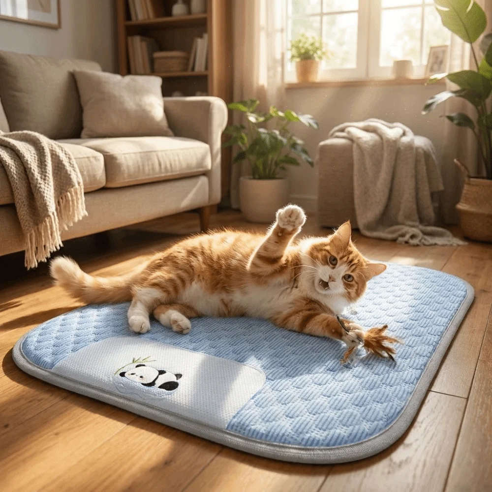 Cat Nest Mat Breathable Dog Cool Soft Anti-Slip Pet Sleep Comfortable Large Space Cooling Pad 1005012289013878