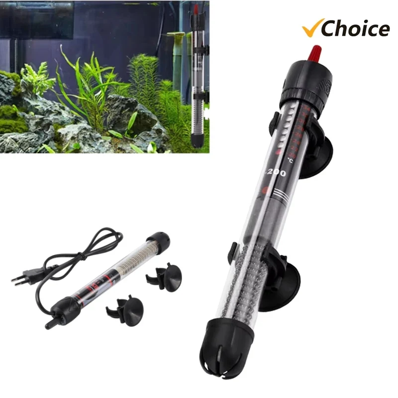 Submersible Aquarium Heater, 25/100/200/300W Adjustable Temperature Heating Rod 1005012290110672