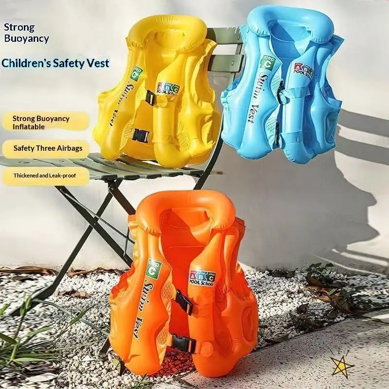 Kids Swimming Safety Jacket Portable Inflatable Life Comfortable Waistcoat for Boating Fishing (1PC) 1005012291484551