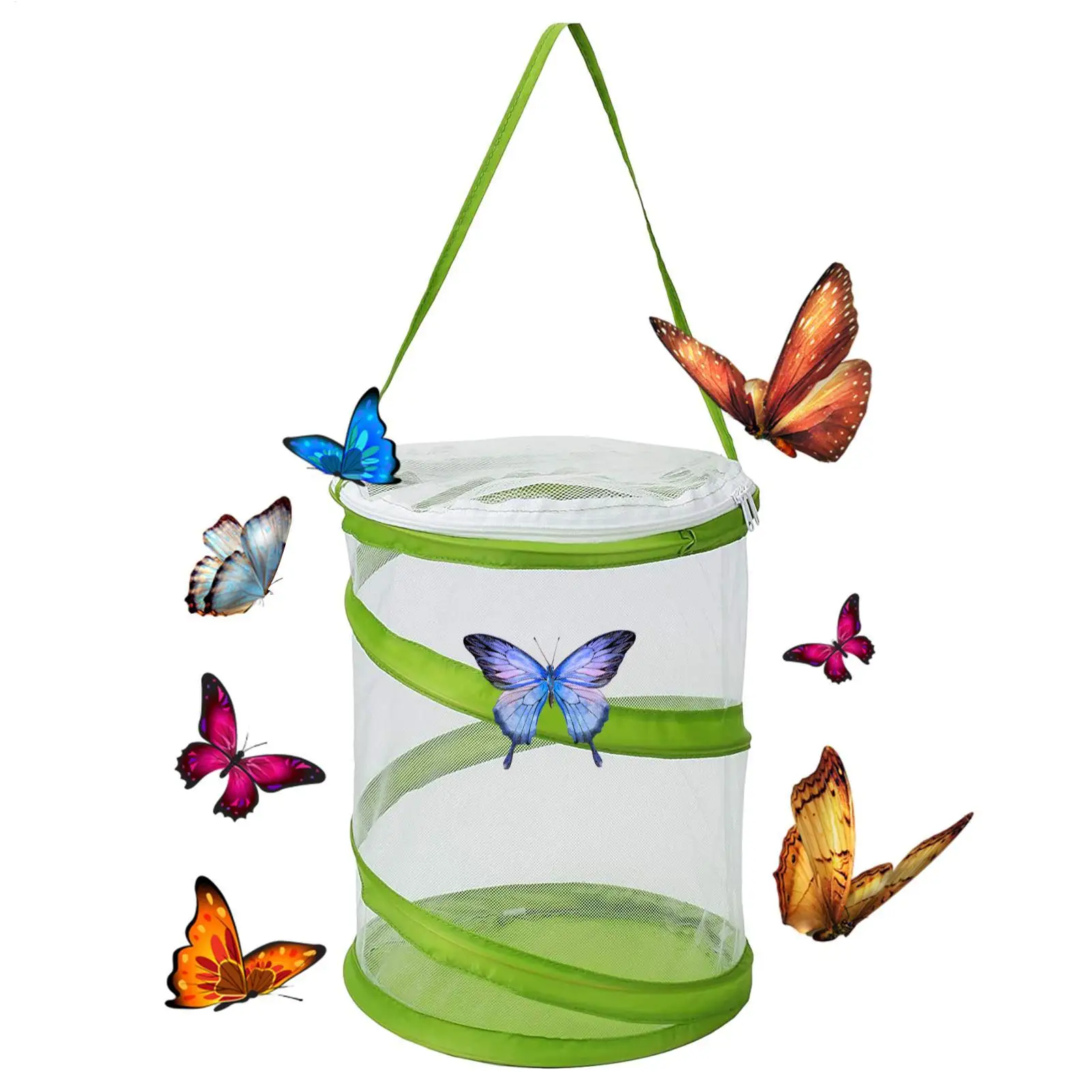 Butterfly Enclosure Mini Mesh Cage Errarium Pop-Up Caterpillar Habitat See Through Easier Butterfly 1005012291776101