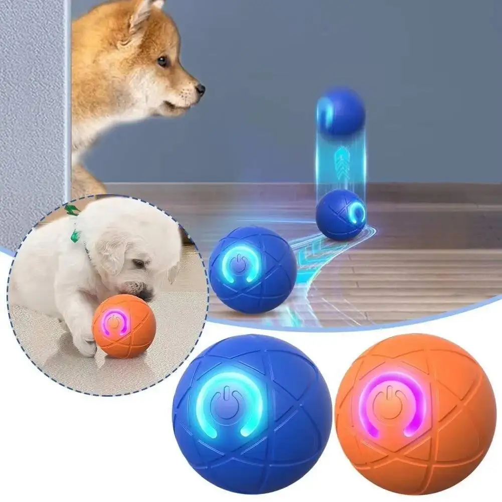 Pet Toy Ball Automatic Moving Dog Smart USB Jumping Rotating Electronic Interactive Dog 1005012292576169