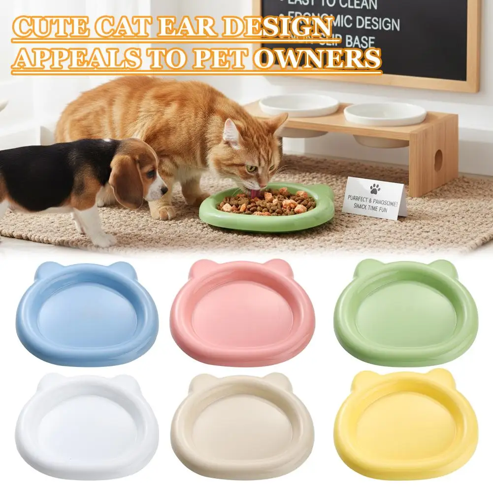Plastic Cat Shape Cat Bowl Wide Food Bowls 1005012295223427