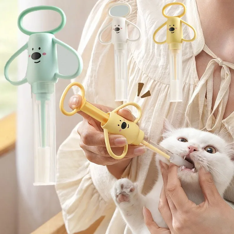 Pet Pill Dispenser Silicone Head Cat Dog Oral Tablet Feeder Easy-To-Use Medication Injector (2pcs) 1005012295253353