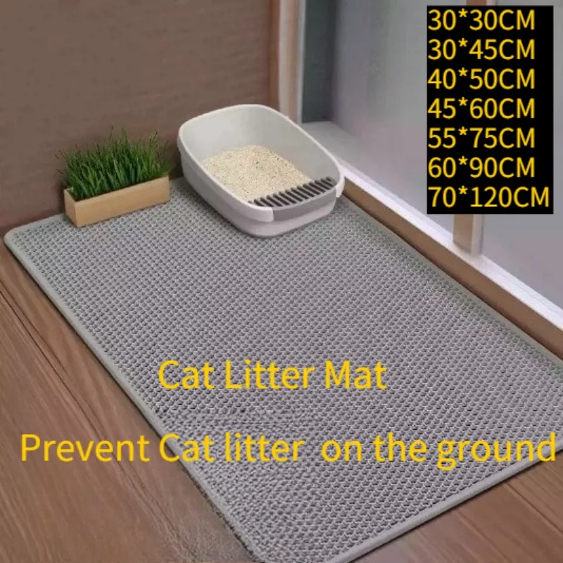 Cat Litter Mat Waterproof Double Layer Pet Litter Box Mat Pet Toilet Cat Mat Nonslip Sand Cat 1005012295441624
