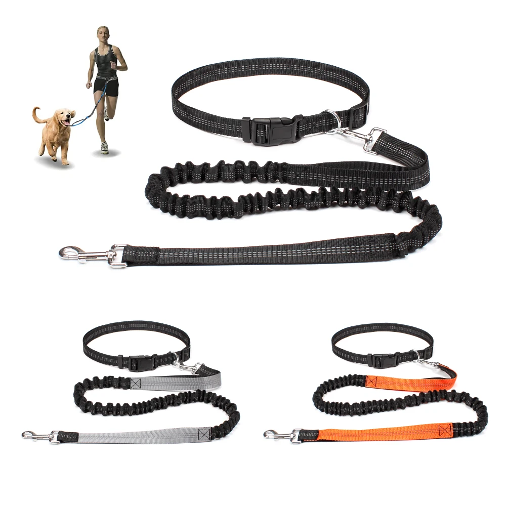 Hand Free Dog Leash for Pet Walking Running Jogging Adjustable Waist Belt Chest Strap 1005012296832902