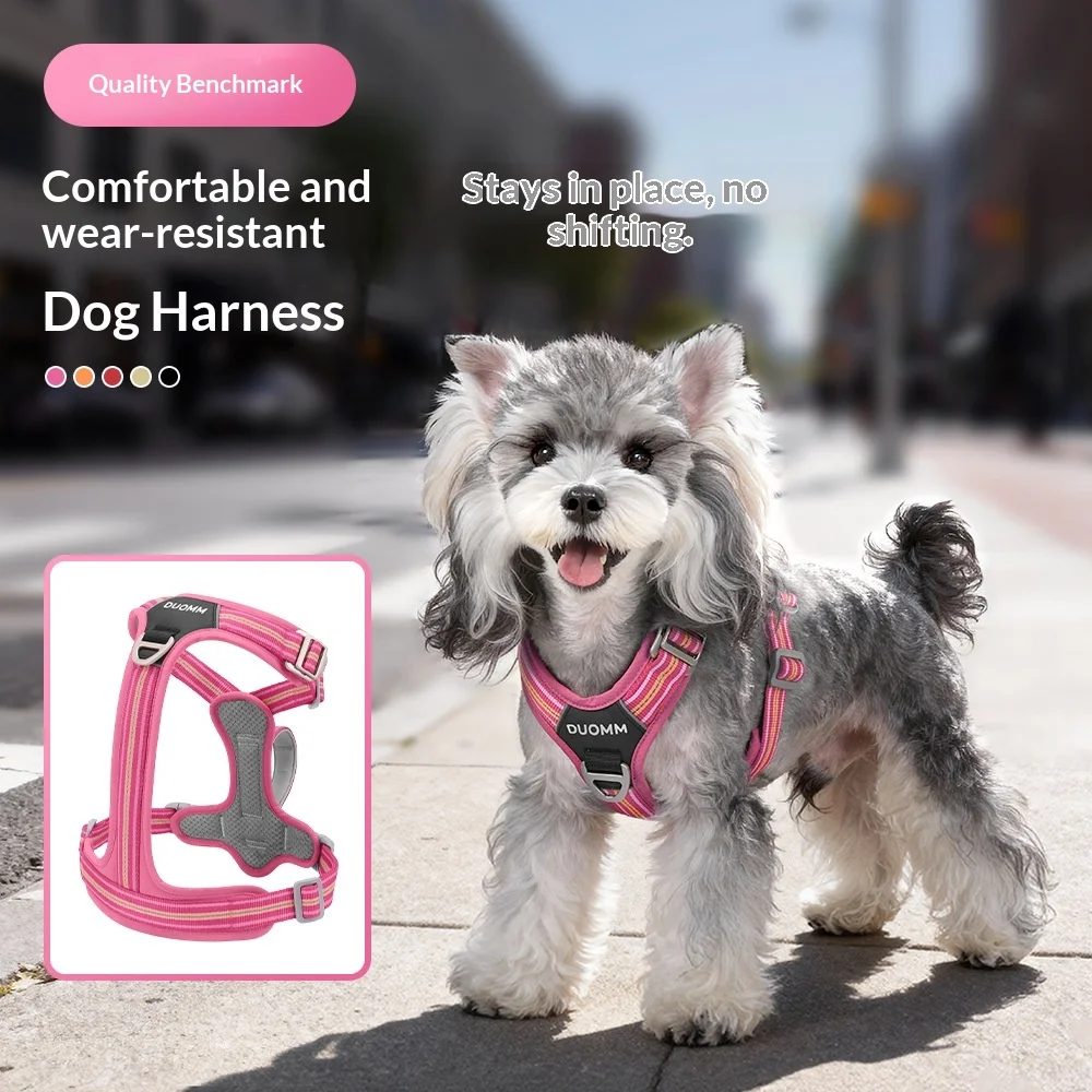 No-Pull Dog Harness with Multi-Use Leash Reflective Adjustable Dog Vest Control Handle 1005012297317177