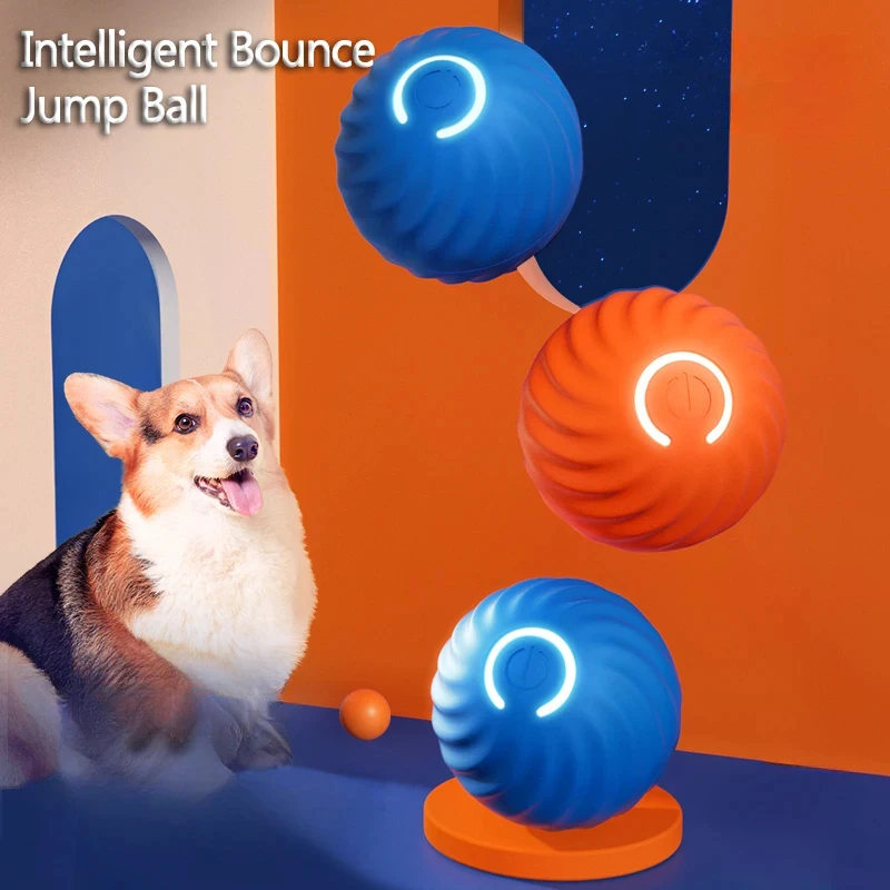 Smart Electric Pet Ball Toy, USB Rechargeable Automatic Gravity Jump Ball 1005012299445255