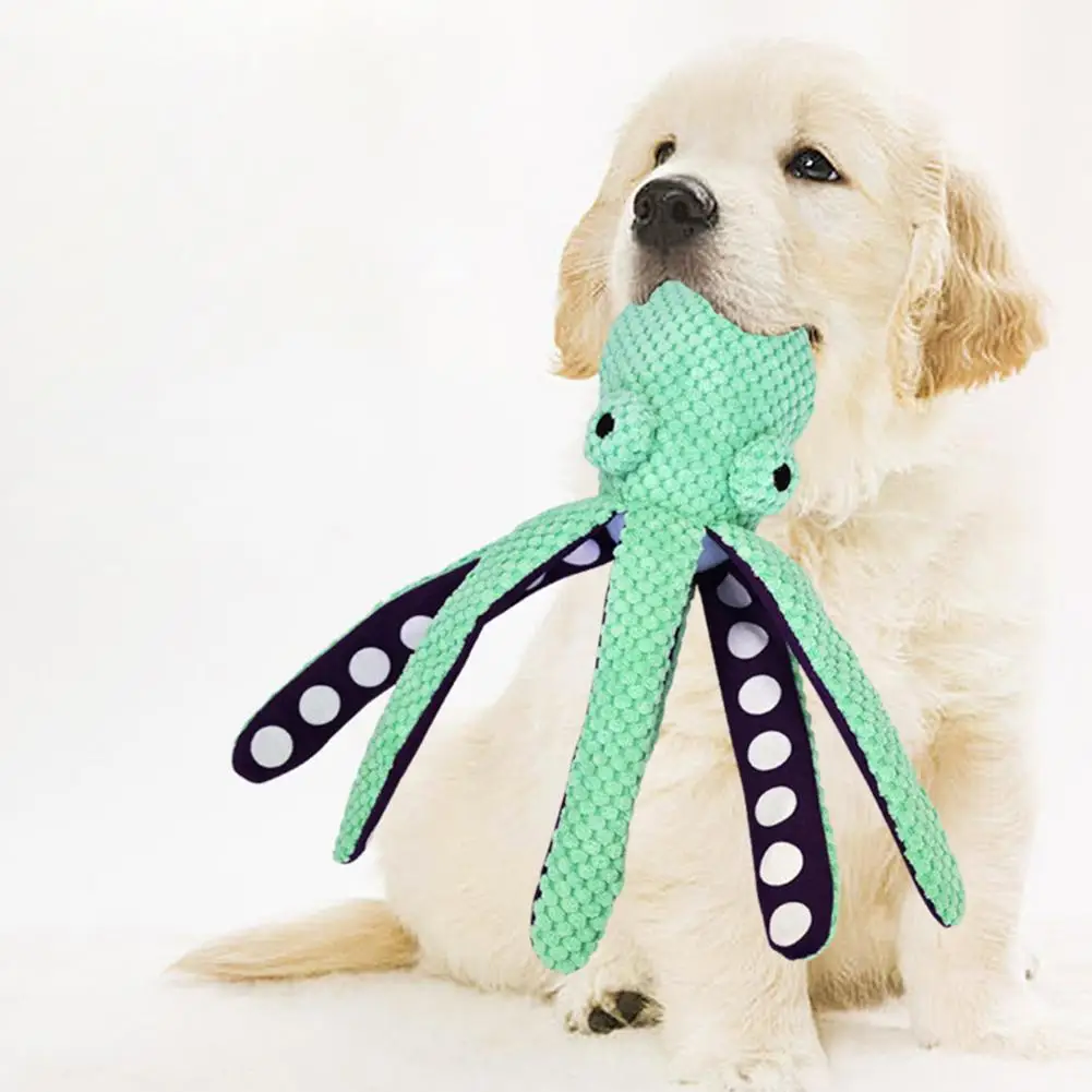 Pet Plush Octopus Toy Interactive Sound Anti-Demolition Home Large and Small Dog Boredom Companion 1005012306114784