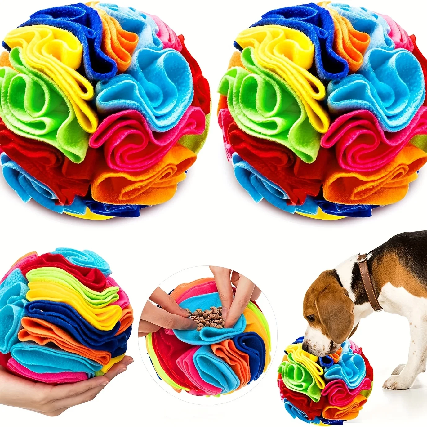 Dog Puzzle Toys Interactive Dog Toys Snuffle Ball for Dogs Encourage Natural Foraging Skills 1005012306790699