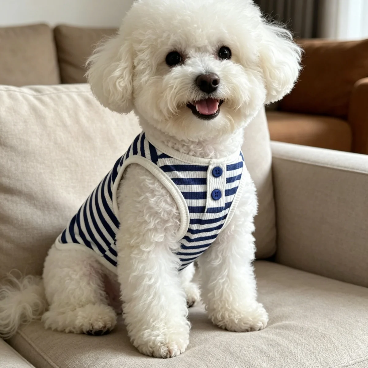 Pet Dog Vest Summer Cool Dog Shirt Cute Striped Puppy Clothes Breathable Cat Vest Bulldog Chihuahua 1005012307932815