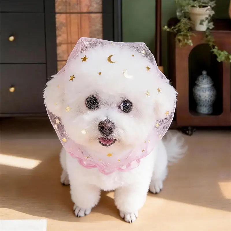 Breathable Mesh Dog Muzzle for Small & Medium Pets Anti-Bite Anti-Eating Net Head Cover with Star 1005012309923188