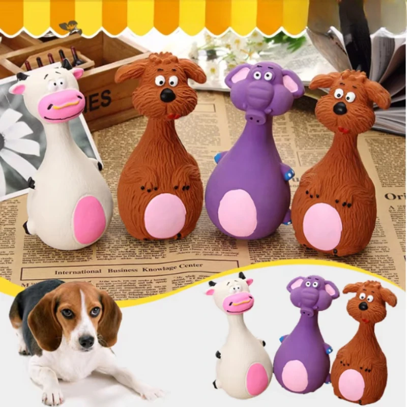 Latex Squeaky Dog Toy in Cartoon Shape, Teddy/Fado Teeth Grinding and Cleaning Toy 1005012313945764