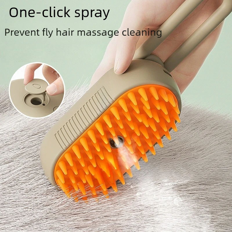 Pet Spray Comb, One-Button Spray Brush for Cleaning and Hair Removal 1005012316052974