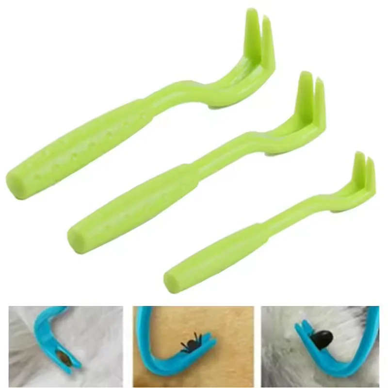 Pet Tick Remover Tweezer Flea Lice Catcher Hook Portable Parasite Extract Tool Safety Pet Grooming 1005012316415338
