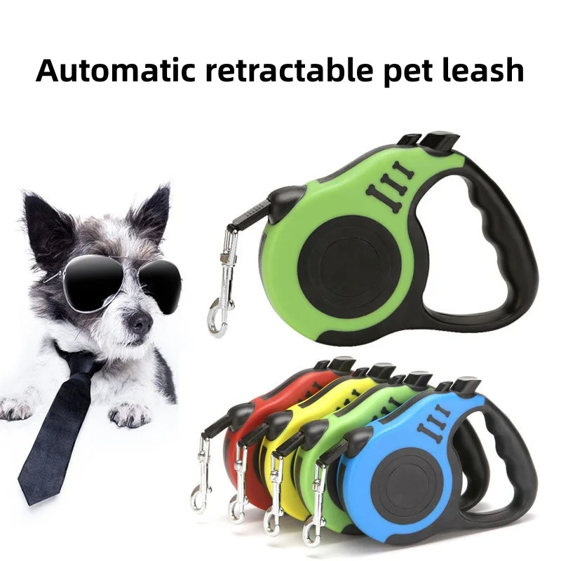 Retractable Dog Cat Leash Adjustable 3M/5M Nylon Pet Traction Rope Portable Safe Walking Training 1005012318233143