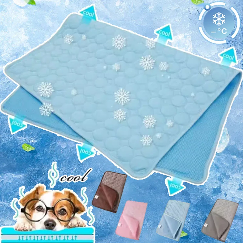 Summer Pet Cooling Mat, Breathable Ice Silk Cat Bed, Cool Dog Pad for Cats Dogs 1005012325493758