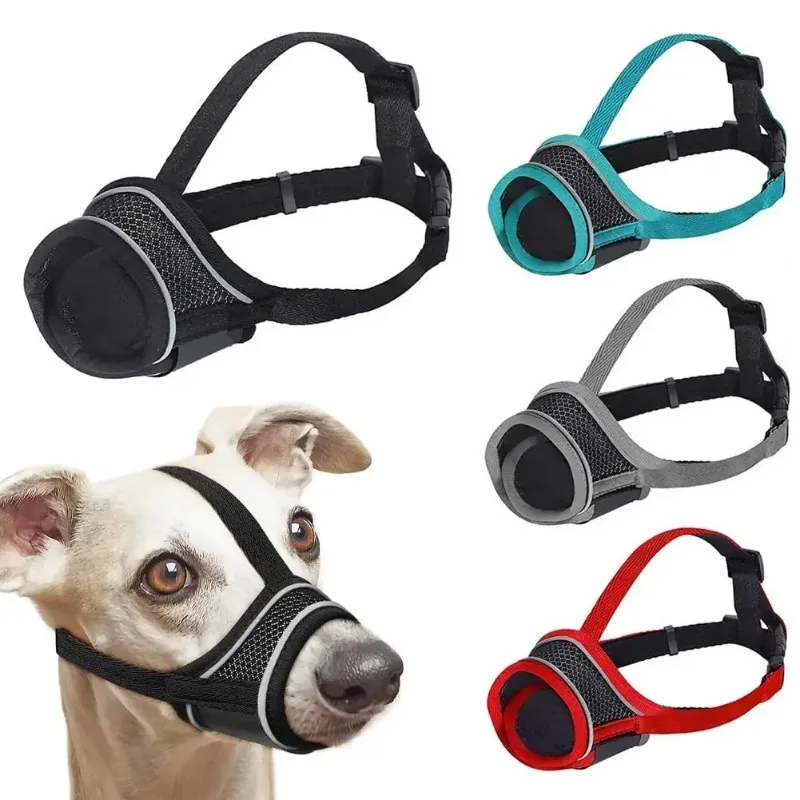 Breathable Adjustable Dog Muzzle Anti-Bite Mask, Soft for Chewing Prevention & Grooming Comfort Fit 1005012325941614