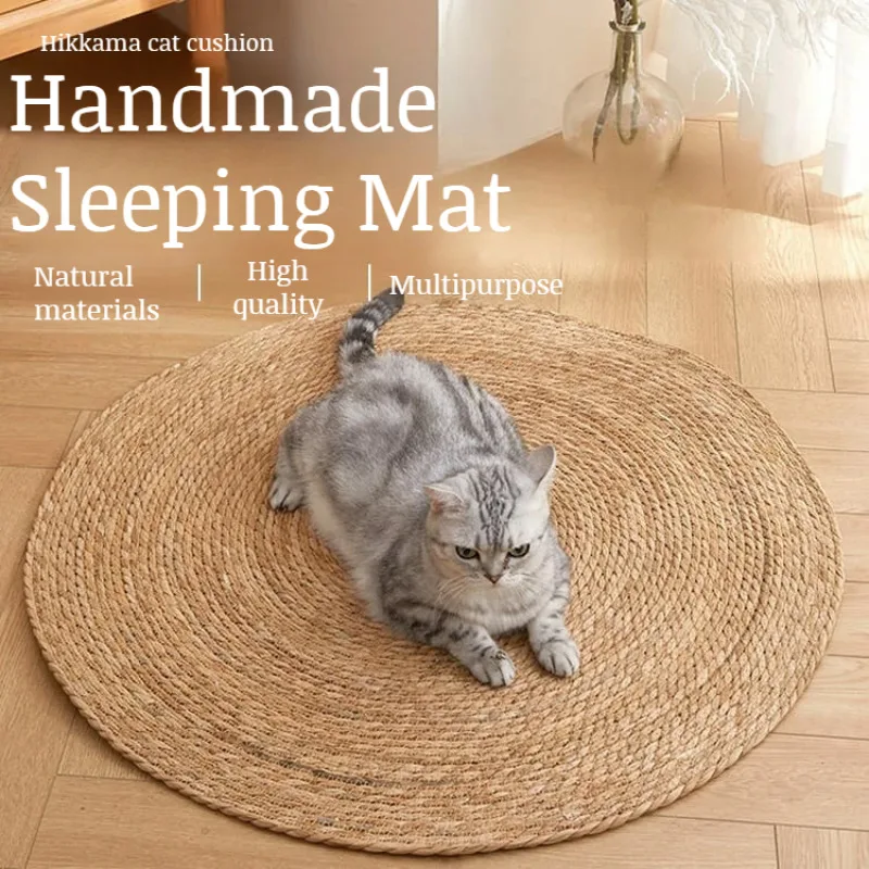 Cat Litter Mat Wearresistant Scratching Board Grass Mat Rattan Cat Mat Scratchresistant Toys 1005012330157699