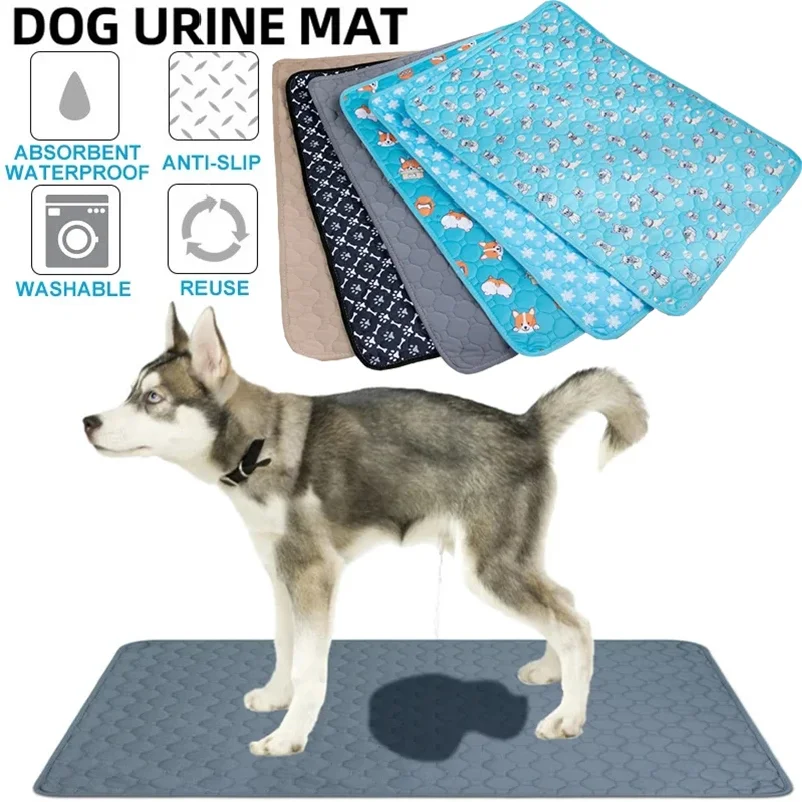 Dog Pee Pad Blanket Reusable Absorbent Diaper Washable Puppy Training Pad Pet Bed Urine Mat for Pet 1005012333984737
