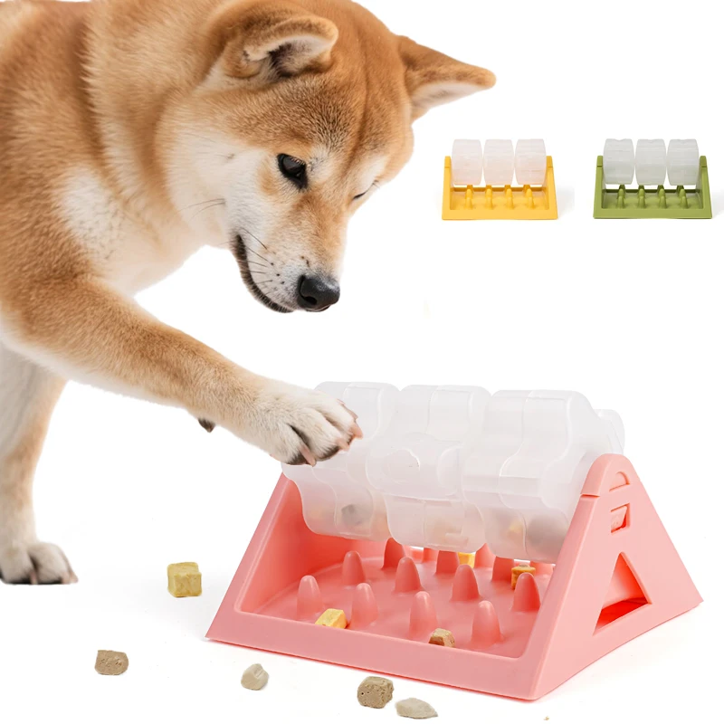 Pet Slow Food Bowl Dog&cat Food Dispenser 360° Rotation Leaky Toy Anti-Swallowing Dog Interactive 1005012336384207
