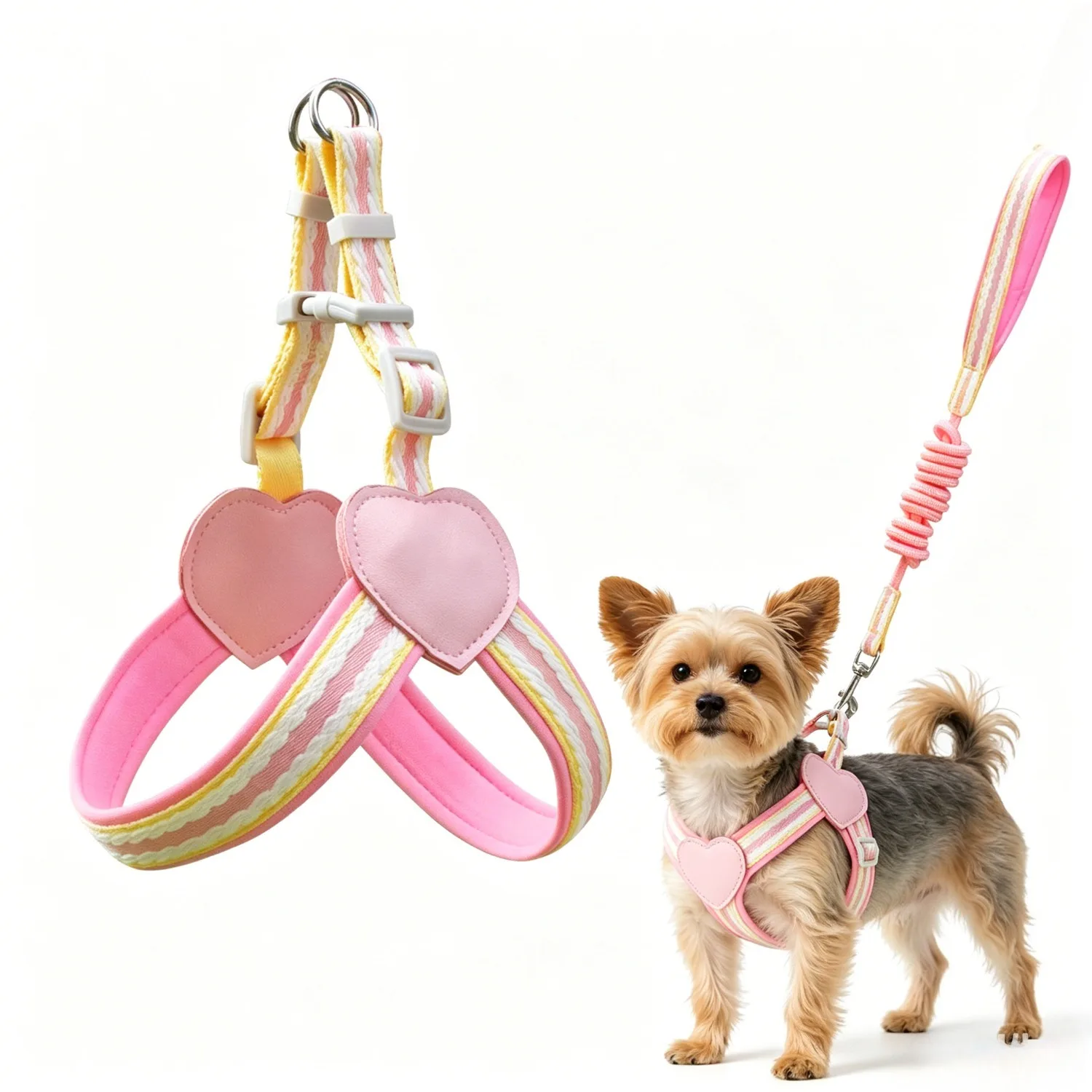 No Pull Y-Shaped Dog Harness Leash Set for Small Dogs Chest Straps Anti-Twist Lightweight Harness 1005012336799932