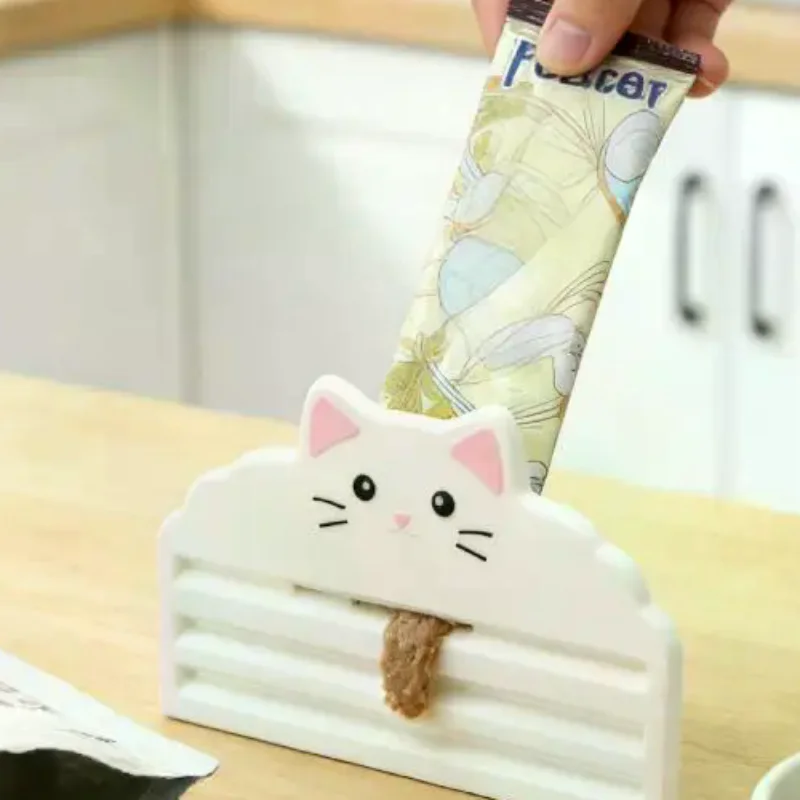 Cat Food Pouch Squeezer, 3D Printing Portable Manual Press Cat Treat Dispenser, Wet Food Extruder 1005012337169149