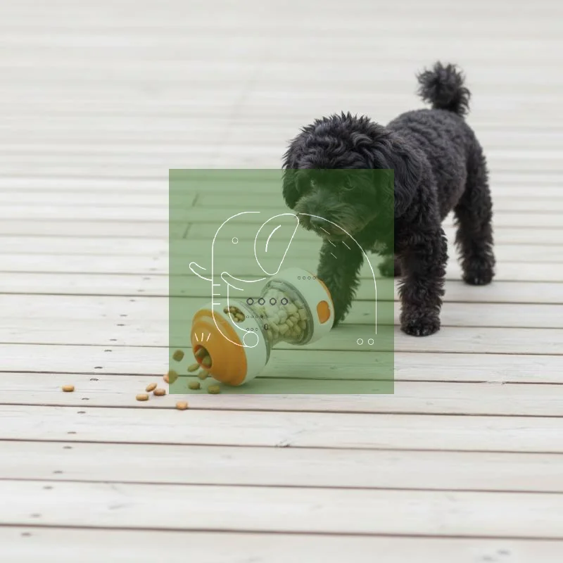 Dog Puzzle Rolling Leak Food Ball Toys Interactive Dog Treat Dispenser Toy Chew Tooth Healthy (1Pcs) 1005012337406066