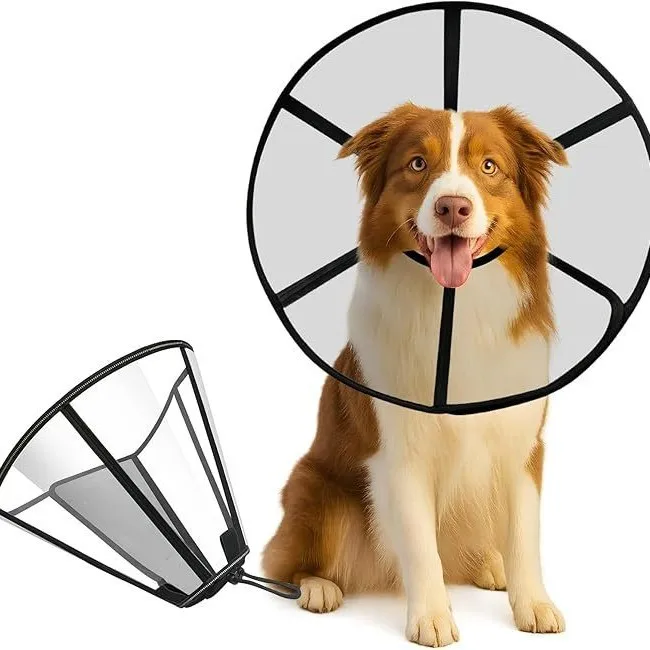 Pet Elizabethan Collar for Dogs Comfy Cones to Stop Licking Protective Dog After Surgery 1005012349888366