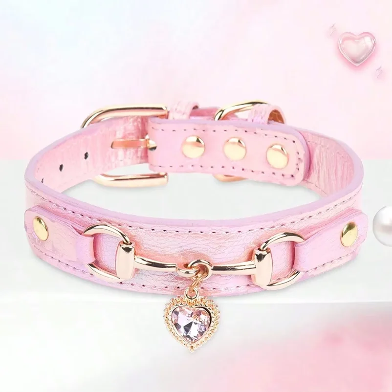 PU Leather Delicate Pet Dog Collar (1Pc) 1005012350832248