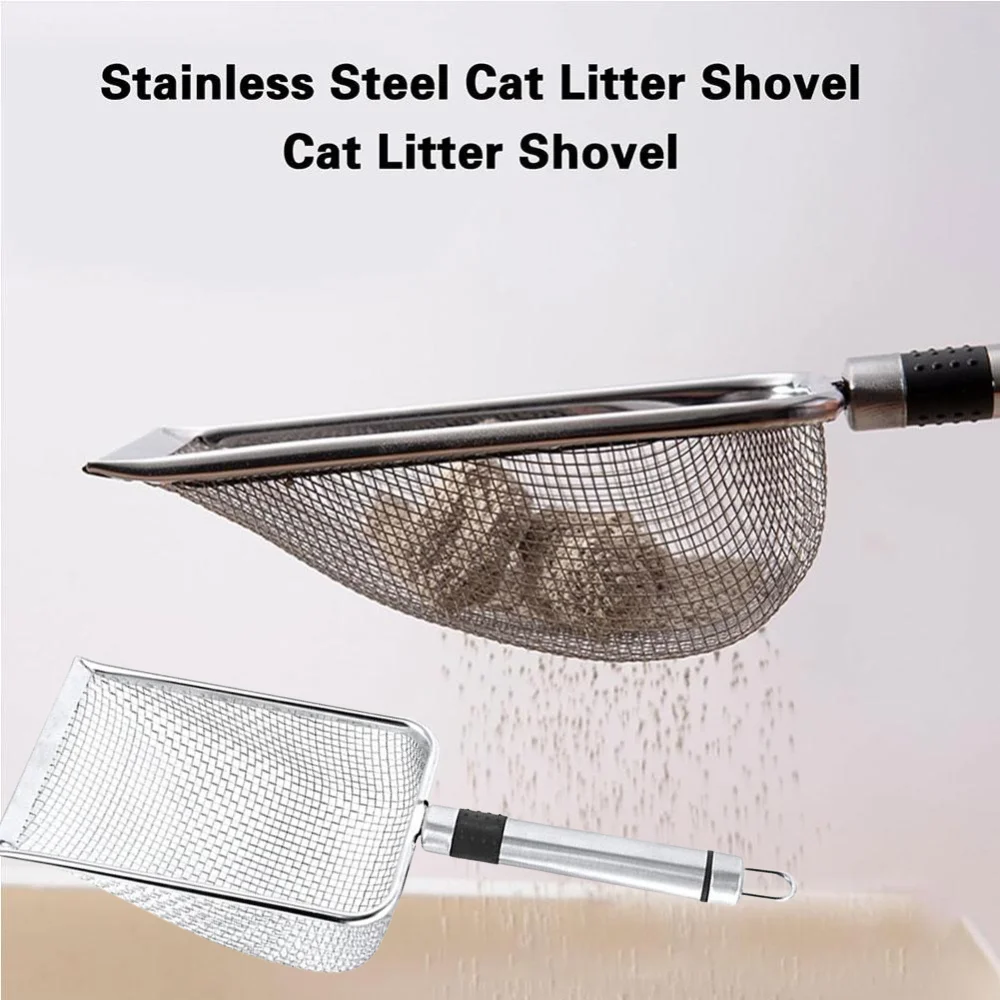 Stainless Steel Cat Litter Scoop Durable Handle Easy to Clean Anti 1005012353177575