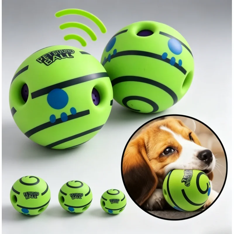 Wobble Wag Giggle Ball Interactive Dog Toy Funny Sound Rolling Shaking Play Ball for Pets 1005012353342741