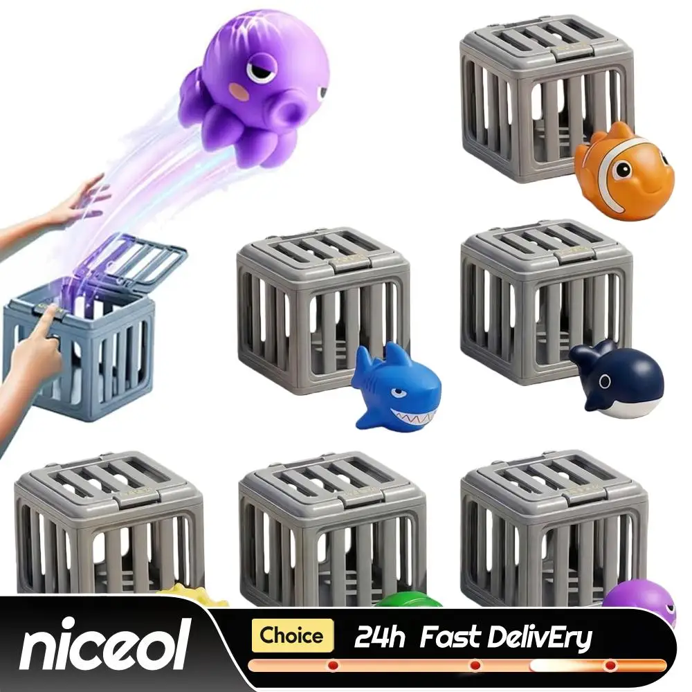 It Can Sink in Water Toddler Bath Toy Play Set W/ Fish Box Floating Animals Swimming Dive Pool Game 1005012355596809