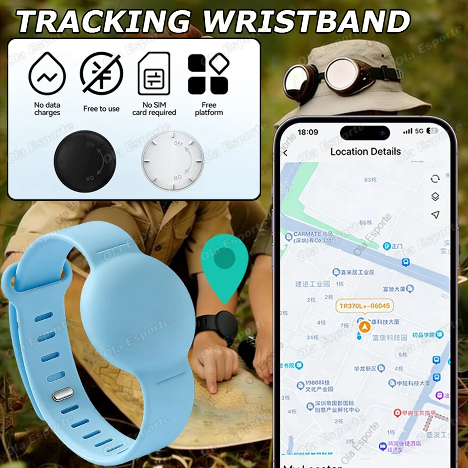 New GPS Tracker Children's Wristband Waterproof Locator Suitable for Android IOS Systems Pet 1005012356132635