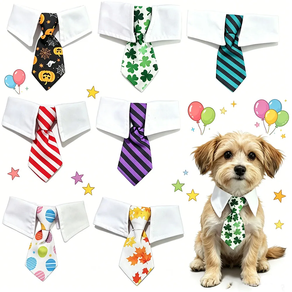 Cat Dog Tie with Collar Adjustable Puppy Pets Formal Necktie Collars Cat Dogs Bow Ties for Small 1005012356379129