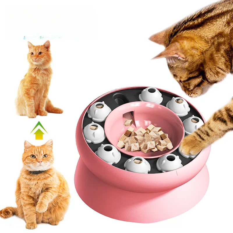 Cat Toys Slow Feeder Cat Bowl Interactive for Indoor Cats Cat Puzzle Feeder Pet Toy for Aid Pets 1005012356703842