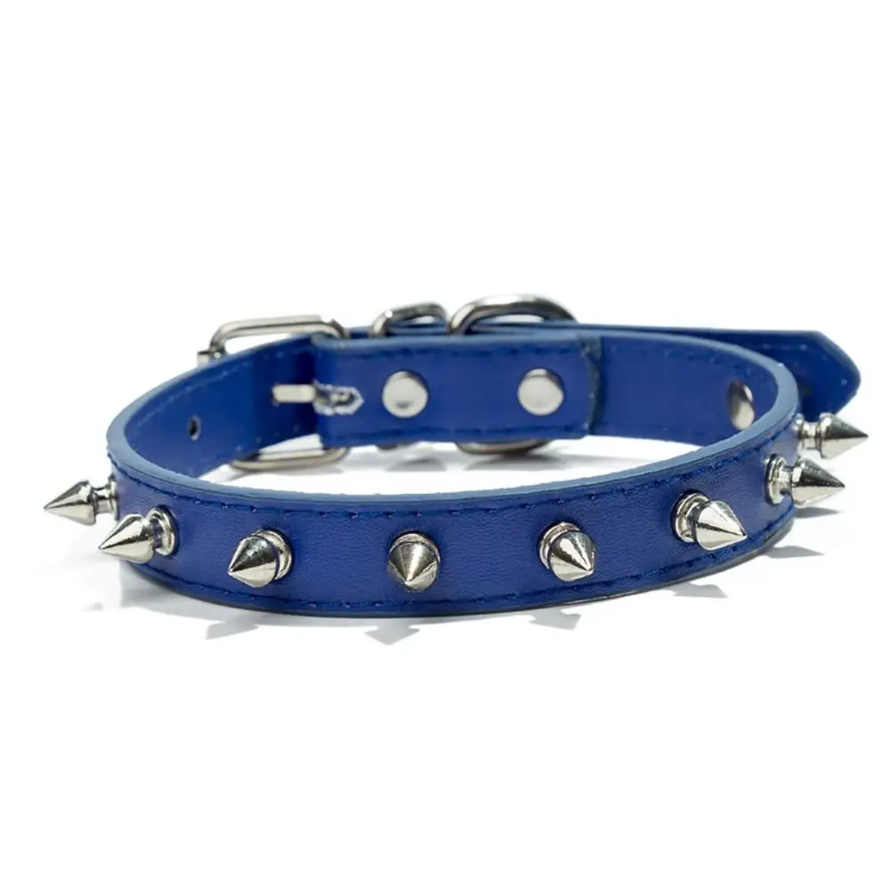 Comfortable Leather Cat Dog Collar Cool Adjustable Pet Spiked Studded Collars Colorful Exquisite 1005012357417463