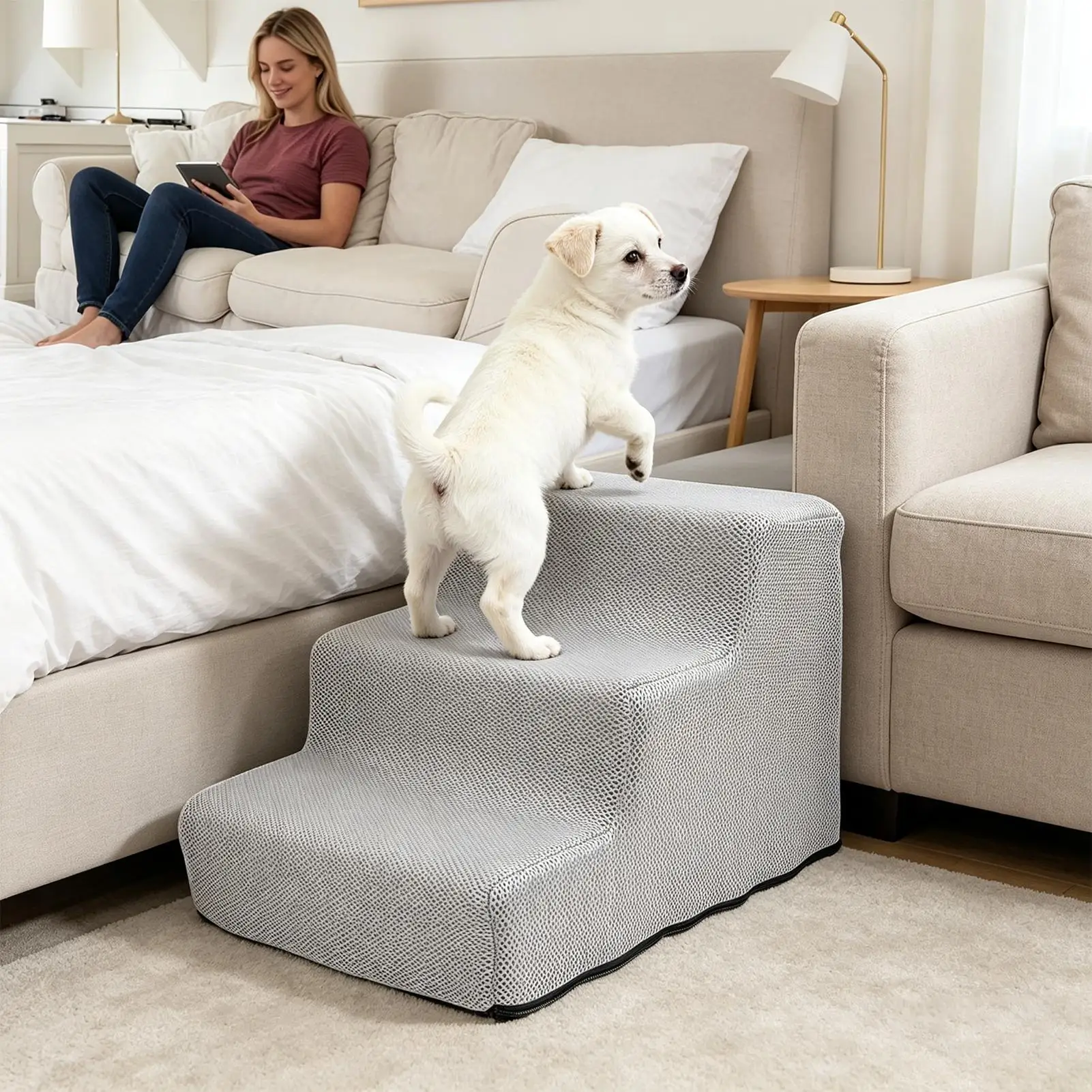 Washable Dog Stairs Puppy Ladder Automotive Cat Steps for Pet Parents Animal Lovers Home Office 1005012357638861