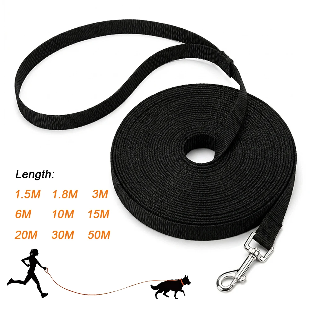 Long Dog Leash Nylon Training Lead 1.5m-50m Strong Pet Traction Rope for Puppy Cat Outdoor Walking 1005012358937309