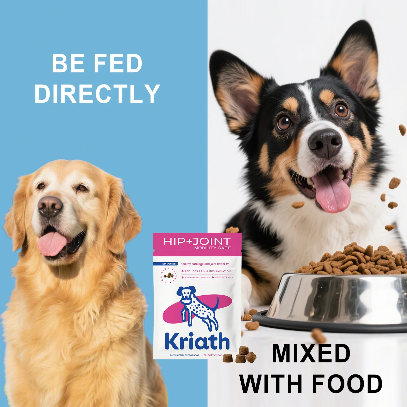 Dog Joint Supplement Soft Chews Cartilage Care Immune Boost Mobility Support System for All Ages 1005012359787194