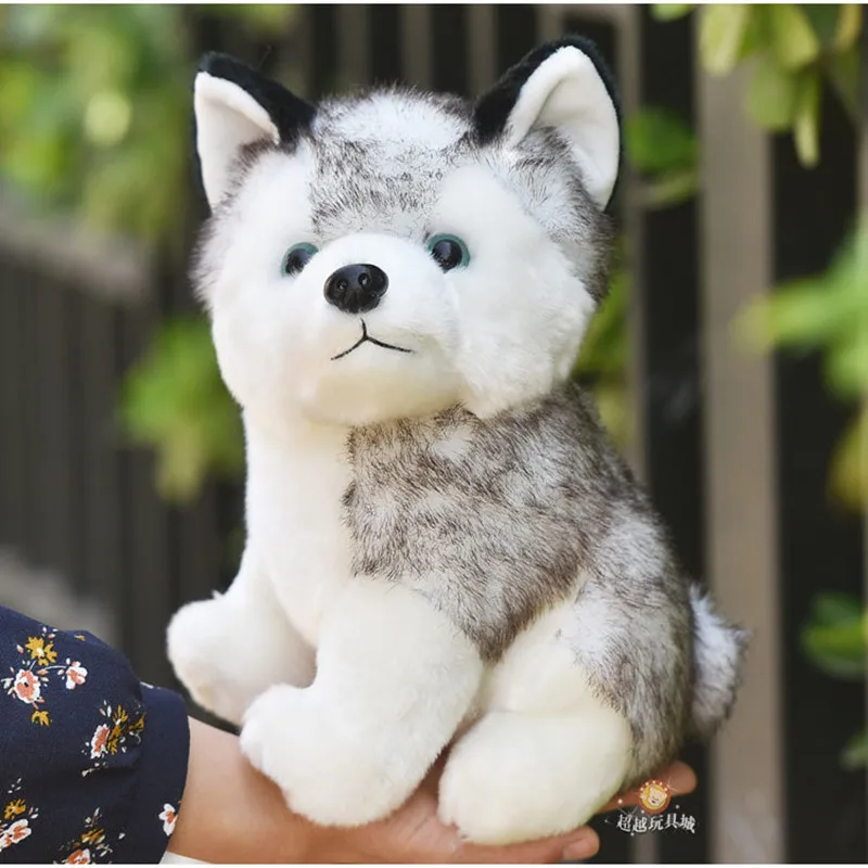 Puppy Stuffed Toys 10/20cm Cute Simulation Husky Dog Plush Doll Kids Baby Dolls Pet Toy 1005012359885095