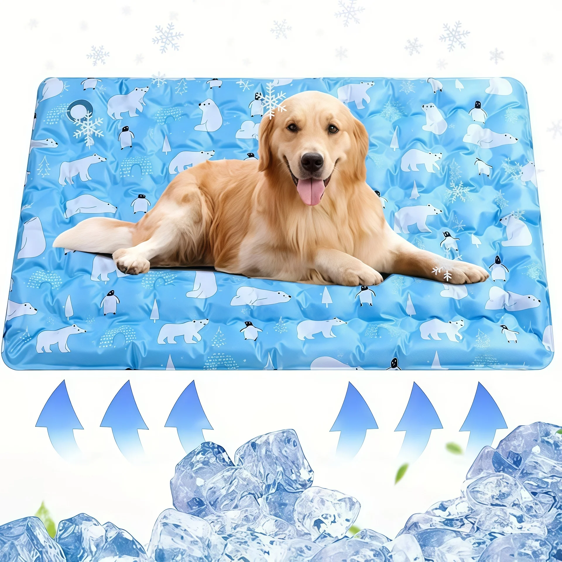 Floor Mat Cool Pet Cooling Ice Gel Self Added Water Dog Cold Bed Portable Durable Cushion for Small 1005012361371524