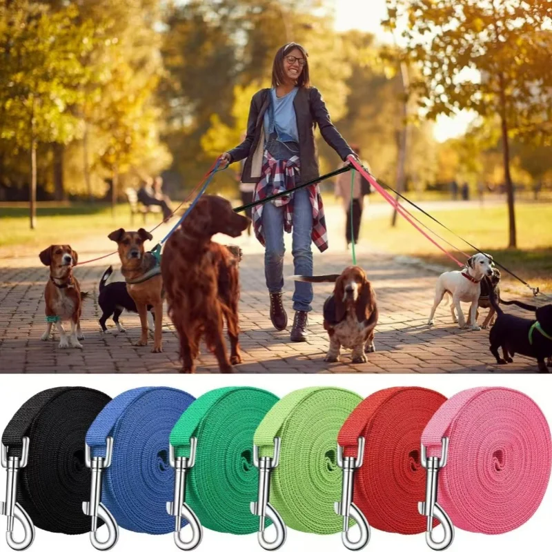 Nylon Long Dog Training Leash 1.5M-30M Traction Rope Lanyard Versatile Pet Walking Lead for Small 1005012366515136